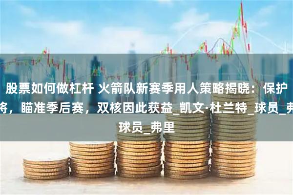 股票如何做杠杆 火箭队新赛季用人策略揭晓：保护老将，瞄准季后赛，双核因此获益_凯文·杜兰特_球员_弗里