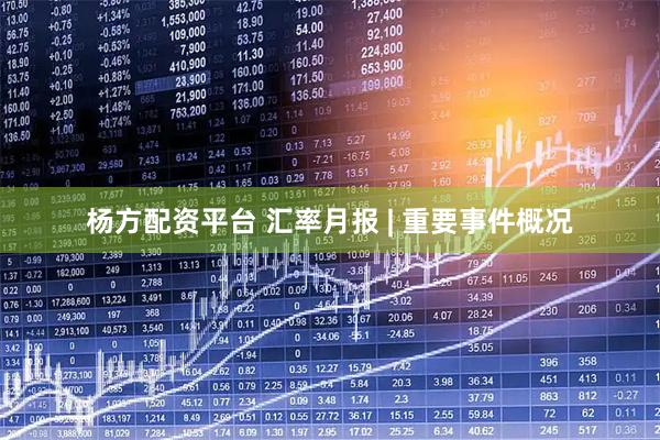 杨方配资平台 汇率月报 | 重要事件概况